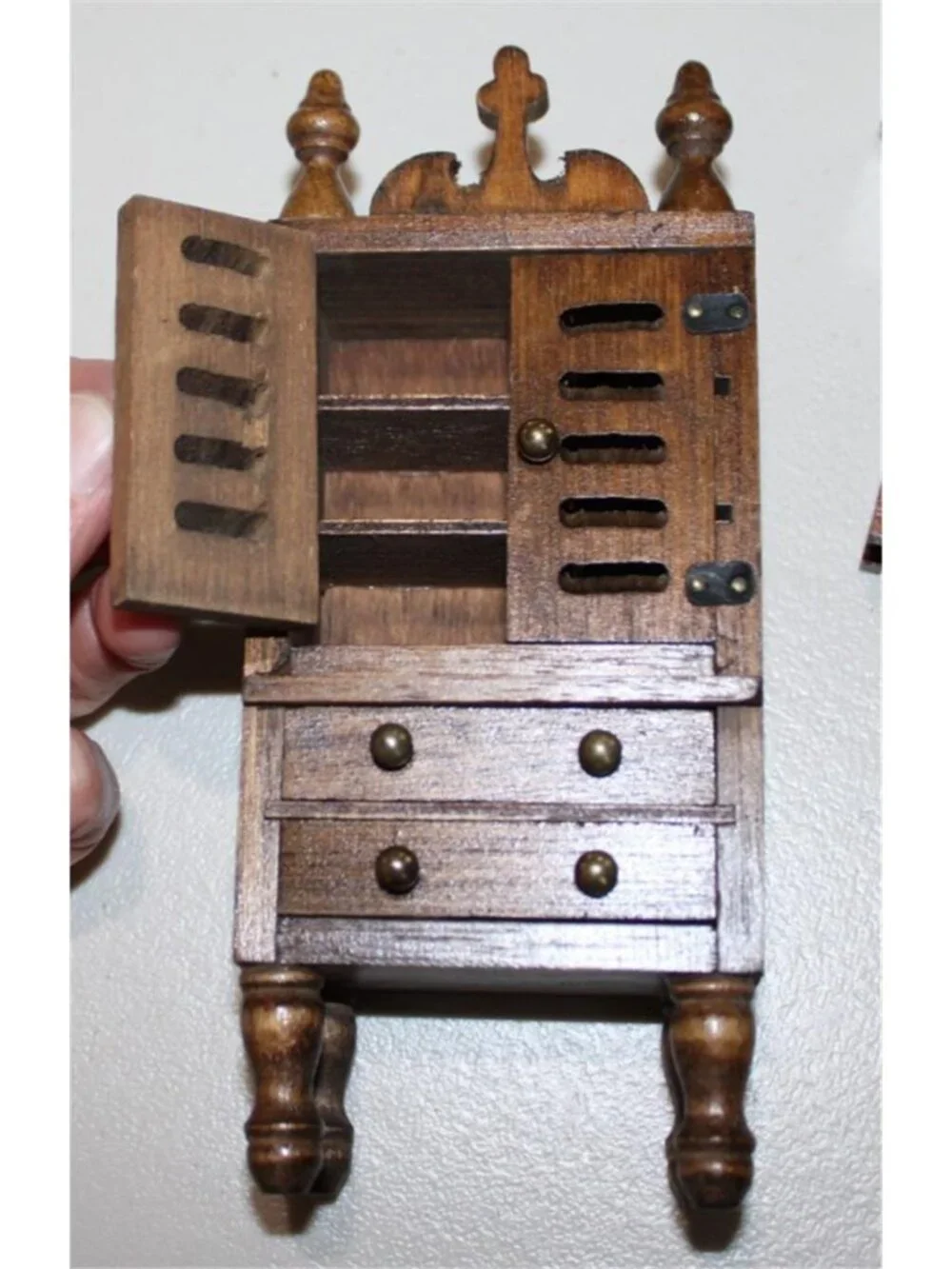 Lot Miniature Doll House Vintage Concord High Boy Shackman Organ Cradle Desk